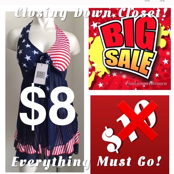 Other - 🎉🎉HP 5/3🎉🎉New - America Flag Bikini